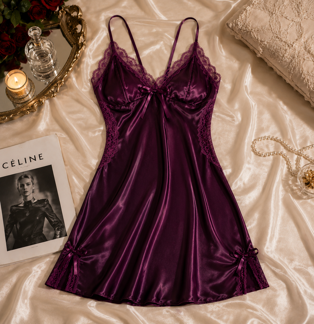 Velvet Midnight Slip Dress
